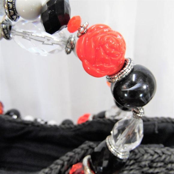 Cappelli Black Straw Hand Bag - Picture 6 of 9